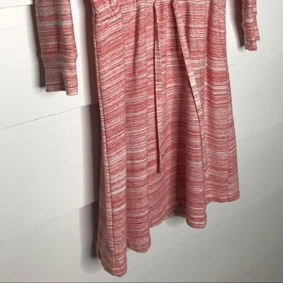 Saturday Sunday Pink Henley Dress with Tie in Front Size Extra Small - Picture 4 of 10